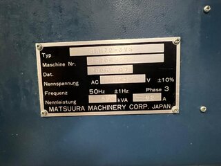 Milling machine Matsuura MAM 72 - 35V

-8