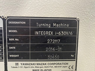 Milling machine Mazak Integrex i 630 V/6

-11